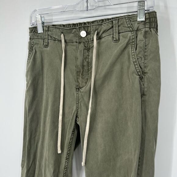 Paige Christy High Rise Pants in Vintage Coastal Green - Picture 3 of 9